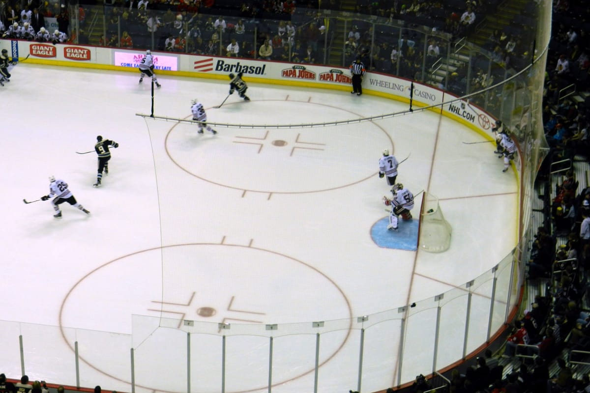 Blue Jackets on ice at Nationwide Arena Columbus