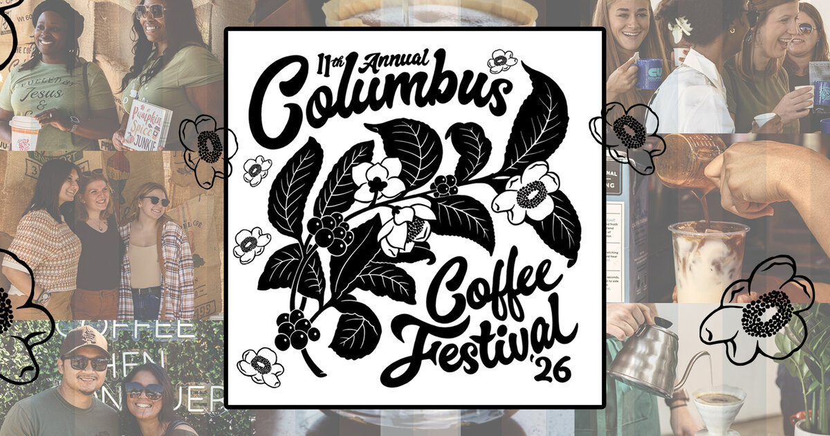 Columbus Coffee Festival header art for the Franklin County Fairgrounds weekend