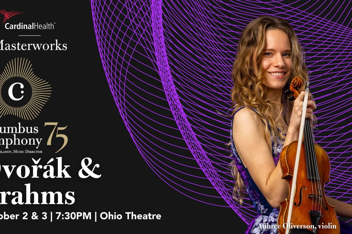 Columbus Symphony Dvorak and Brahms promo featuring violinist Aubree Oliverson