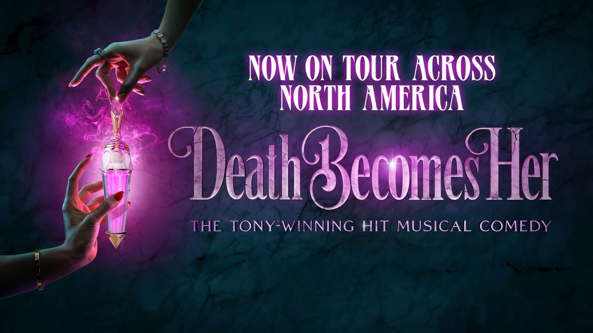 Death Becomes Her national tour official key art