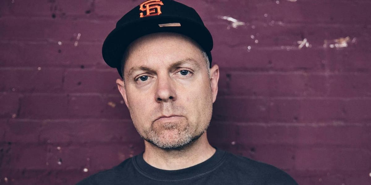 Promotional photo of DJ Shadow for his Endtroducing anniversary tour