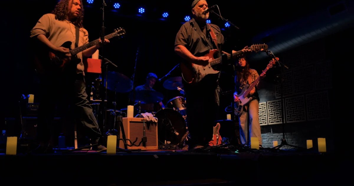 Live band performing in an intimate tavern-style venue