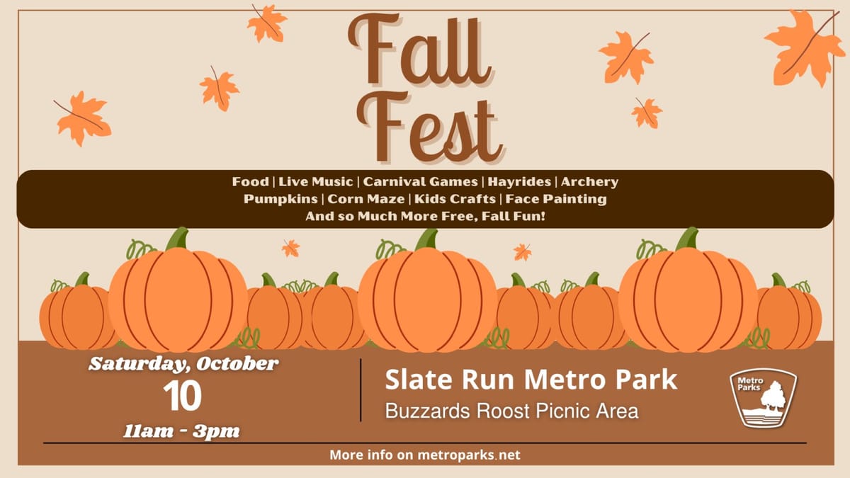 Fall Fest event cover art from Columbus and Franklin County Metro Parks