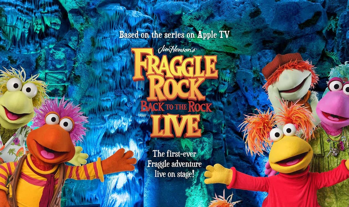 Fraggle Rock Back to the Rock LIVE stage show promo art