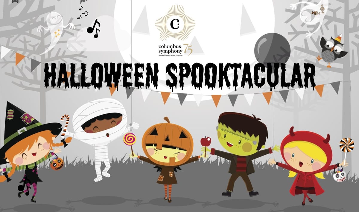 Columbus Symphony Halloween Spooktacular family concert promo