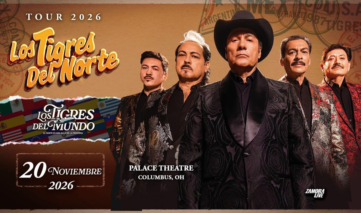 Los Tigres del Norte concert tour promo art