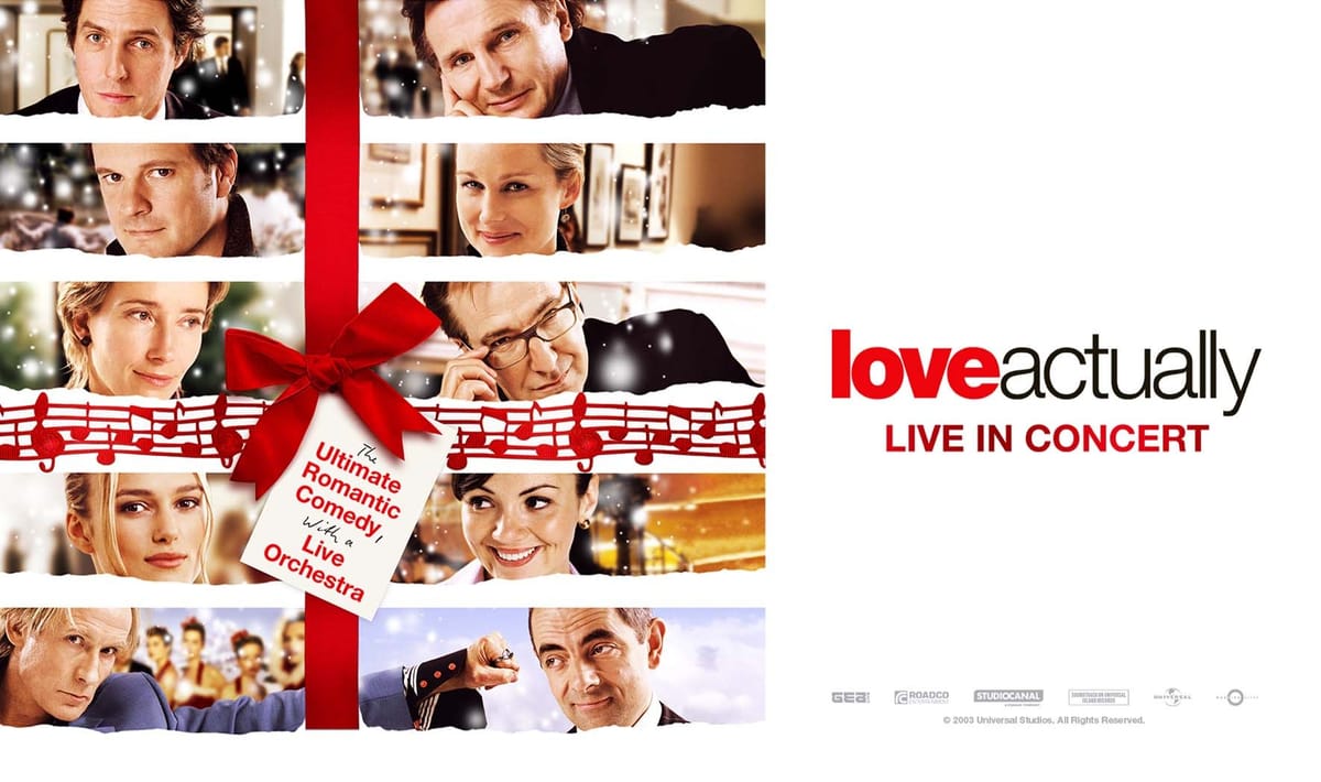 Love Actually in Concert holiday film score promo