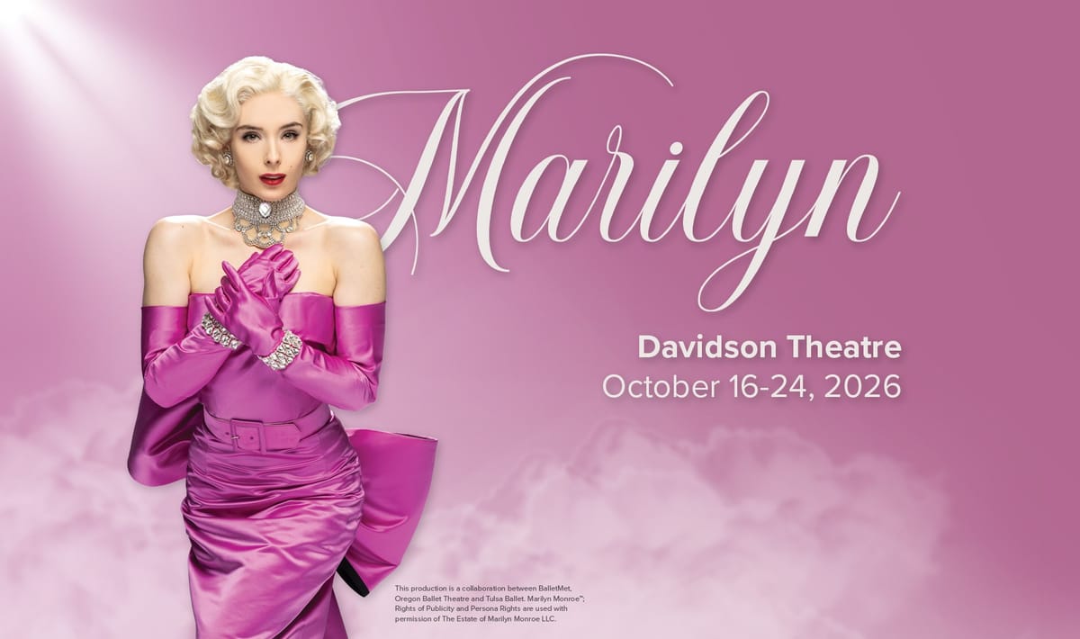 BalletMet Marilyn dance production promo art