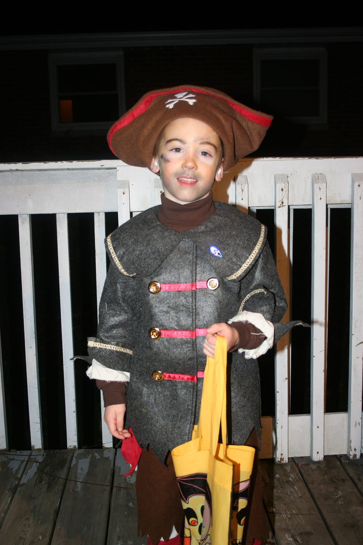 Kids in Halloween costumes visiting uptown shops for candy