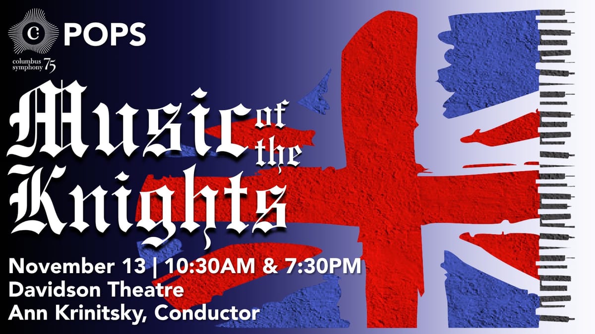 Columbus Symphony Music of the Knights pops promo art
