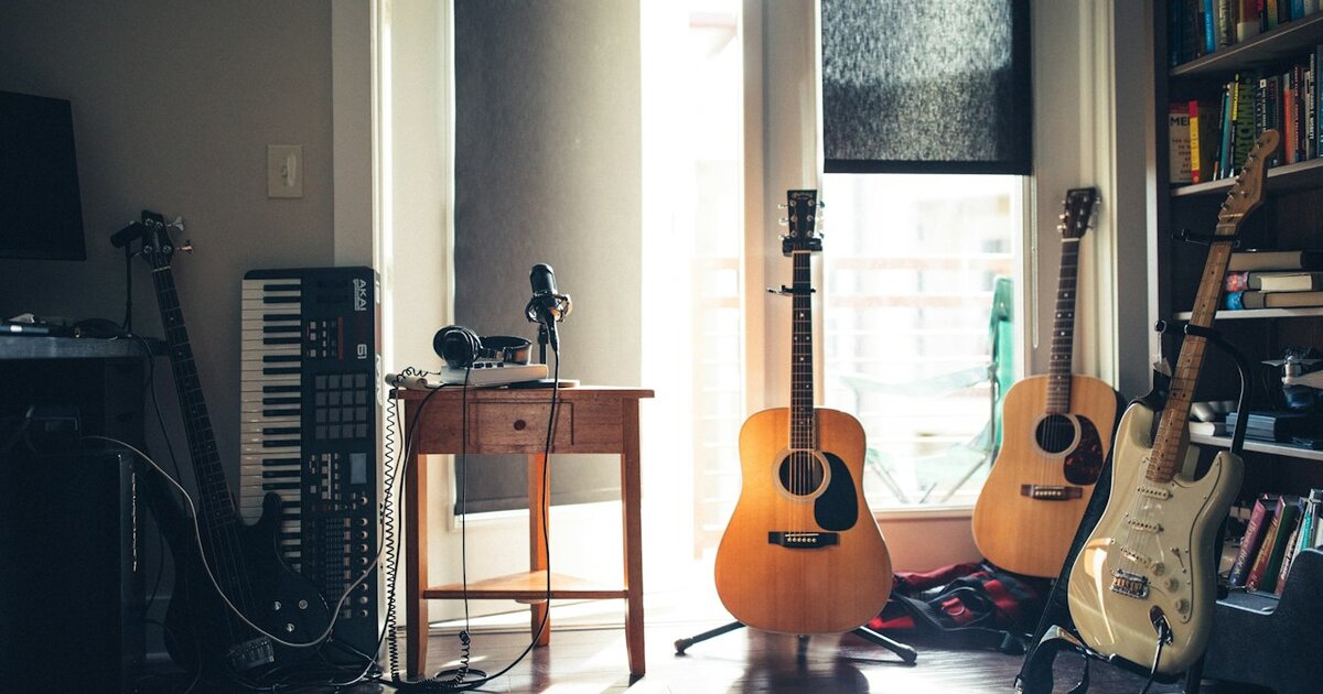 Guitars and music gear for Thursday music trivia night