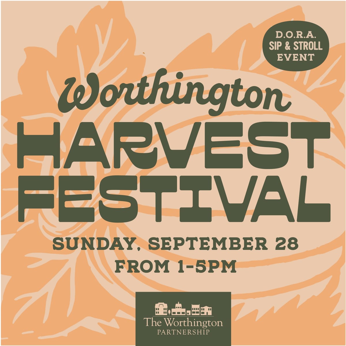 Fall harvest festival with pumpkins food and outdoor crowd