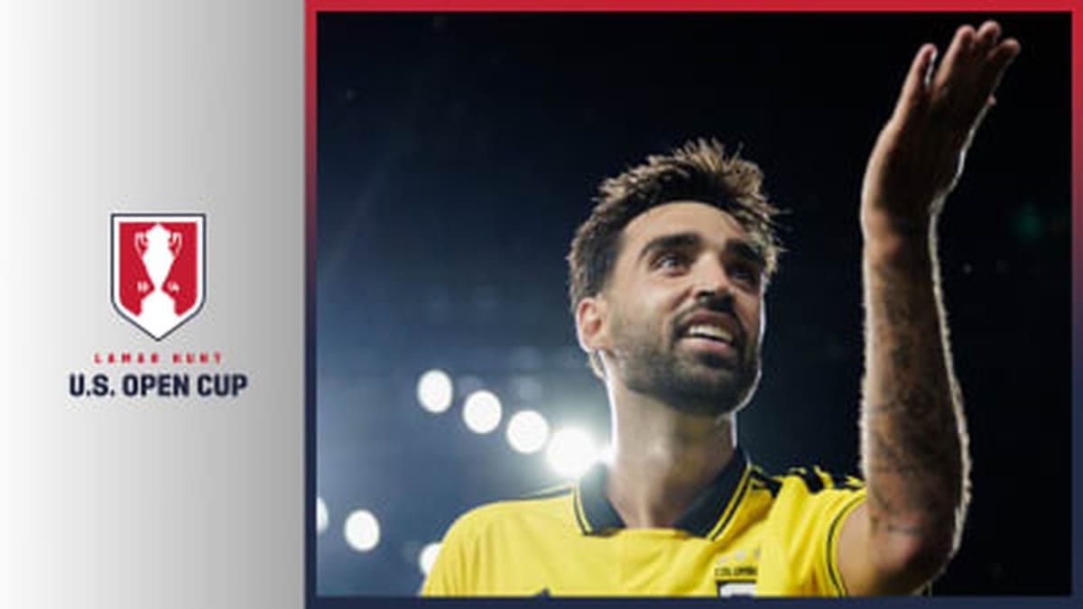 Columbus Crew player celebrating during the U.S. Open Cup run