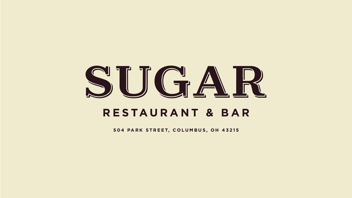 Sugar Restaurant and Bar dining room and bar on Park Street in Columbus