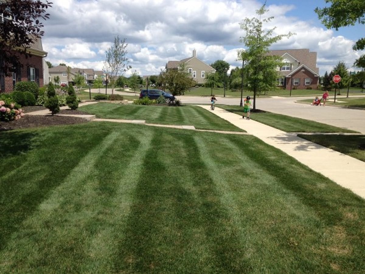 1st Choice Yard Care residential lawn work in Dublin Ohio