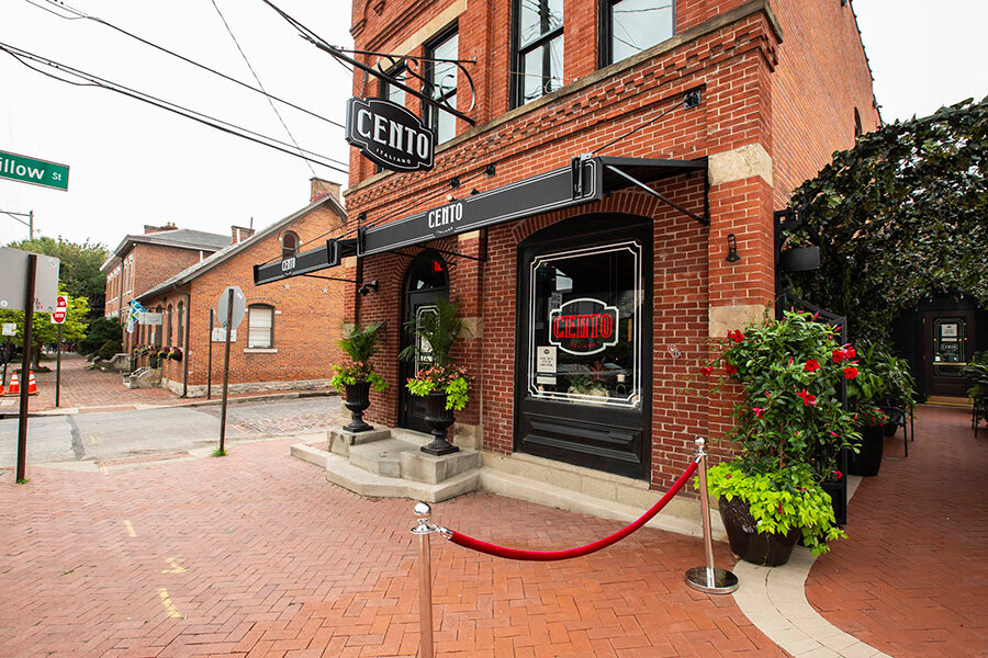 Cento Italiano brick storefront on South Third Street in German Village