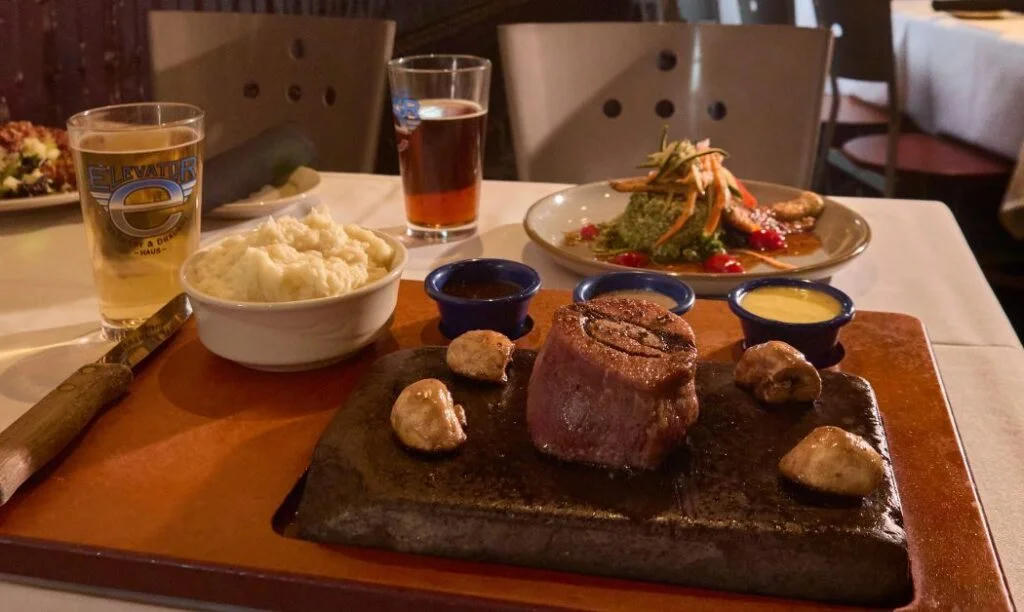 Rock filet at Elevator Brewing downtown Columbus