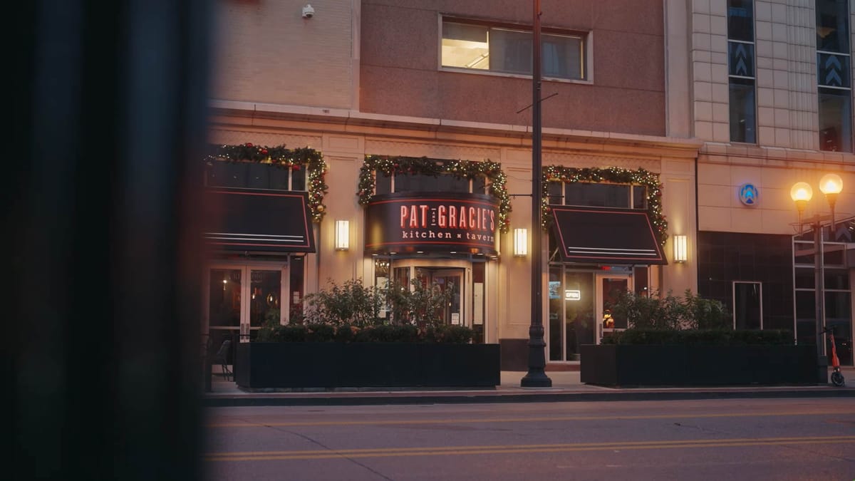 Pat & Gracie's kitchen + tavern storefront on High Street