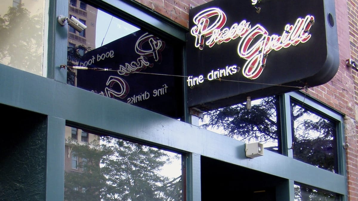 Press Grill Short North neon storefront on High Street
