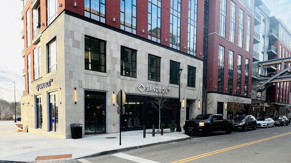 Sandbox VR Columbus Bridge Park Dublin storefront